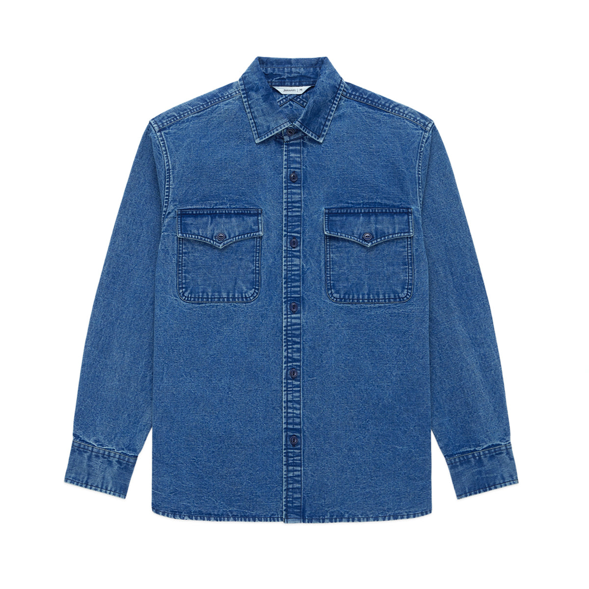 USN OVERSHIRT CANVAS - STONEWASHED INDIGO