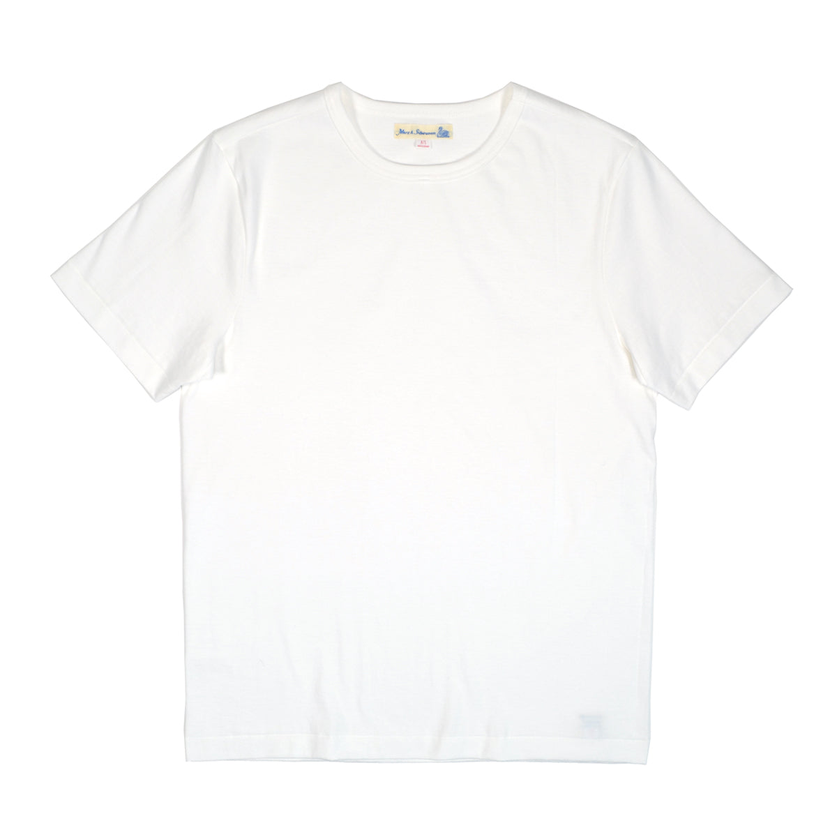 MERZ B. SCHWANEN 215 LOOPWHEELED T-SHIRT 7.2OZ / SQ YD - 01 WHITE