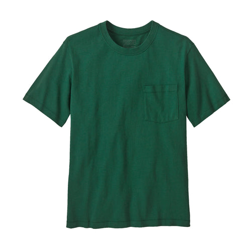 PATAGONIA COTTON IN CONVERSION POCKET TEE - CONIFER GREEN