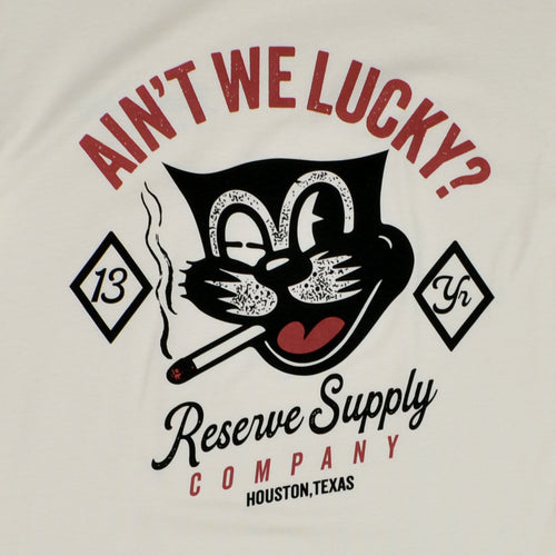 RESERVES SUPPLY COMPANY 13 YEAR LUCKY TEE - ECRU