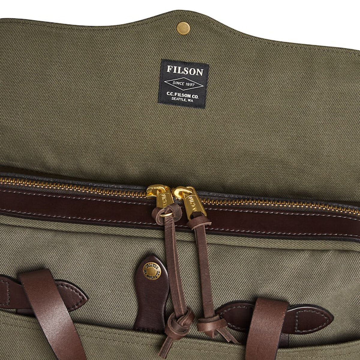 FILSON TWILL ORIGINAL BRIEFCASE - OTTER GREEN