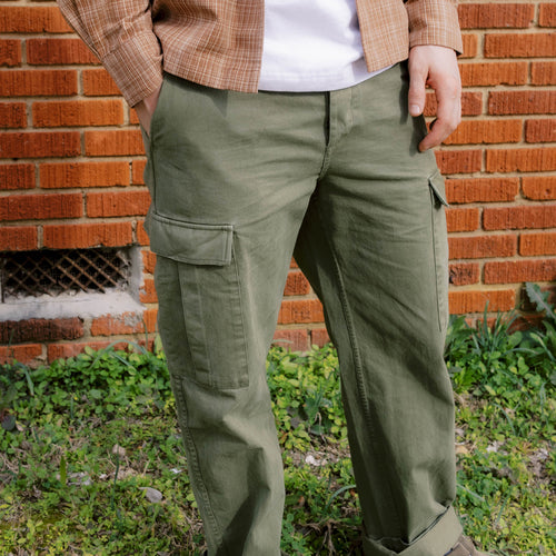 3SIXTEEN CARGO PANT - OLIVE TWILL