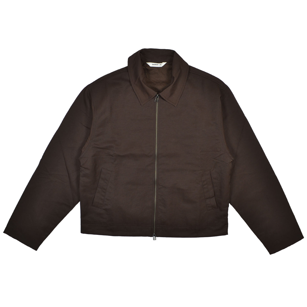 CLUB JACKET - BROWN WRINKLE NYLON