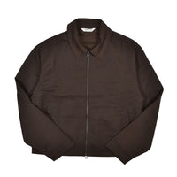 CLUB JACKET - BROWN WRINKLE NYLON