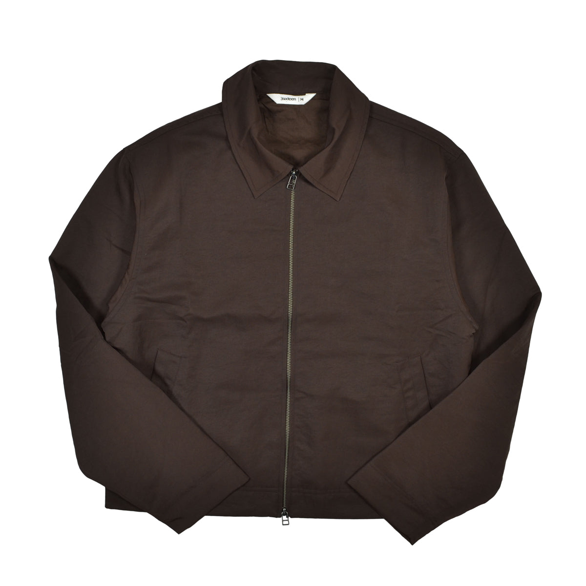 CLUB JACKET - BROWN WRINKLE NYLON