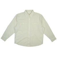 COMMUTER SHIRT - BLUE ECRU STRIPE