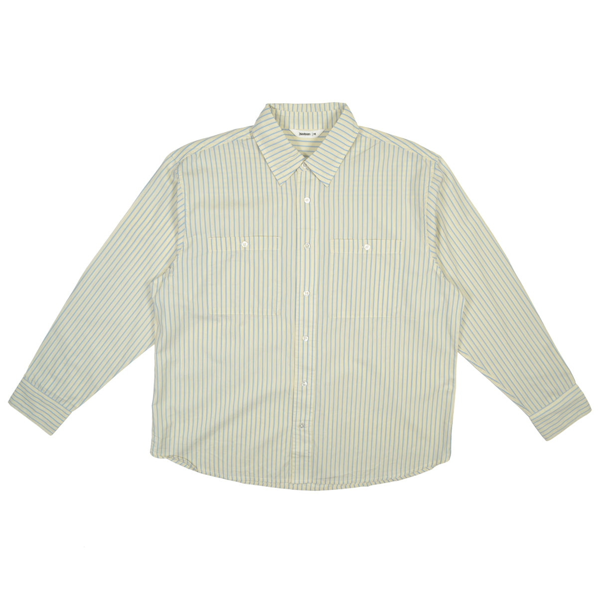 COMMUTER SHIRT - BLUE ECRU STRIPE