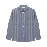 COMMUTER SHIRT - NAVY / COYOTE STRIPE