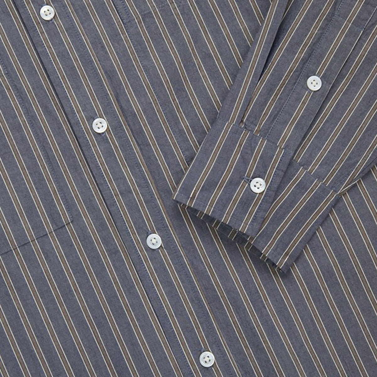COMMUTER SHIRT - NAVY / COYOTE STRIPE