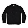 CROSSCUT FLANNEL - BLACK COTTON TWILL