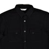 CROSSCUT FLANNEL - BLACK COTTON TWILL