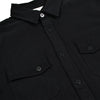 CROSSCUT FLANNEL - BLACK COTTON TWILL