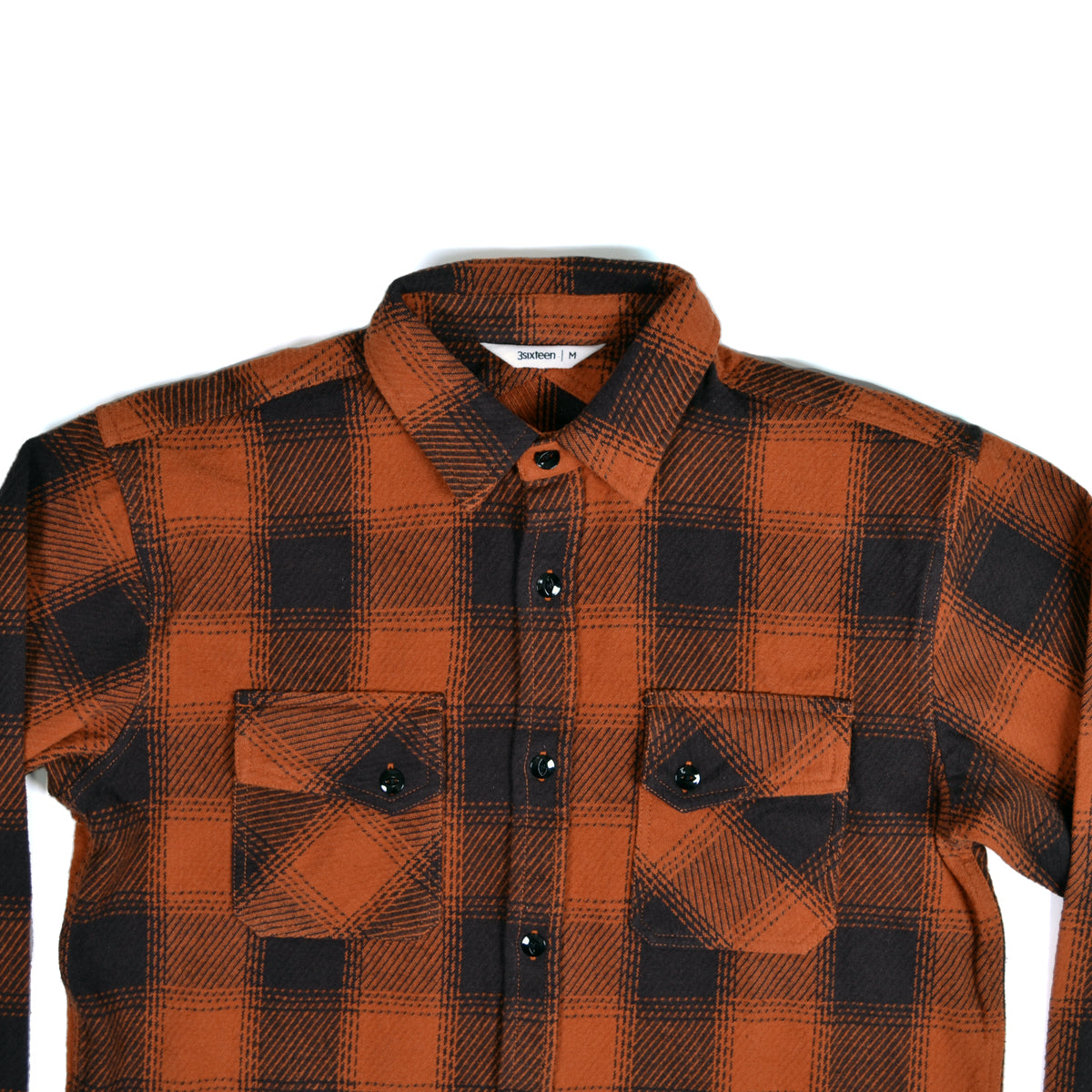 3SIXTEEN CROSSCUT FLANNEL - RUST – Reserve Supply Company