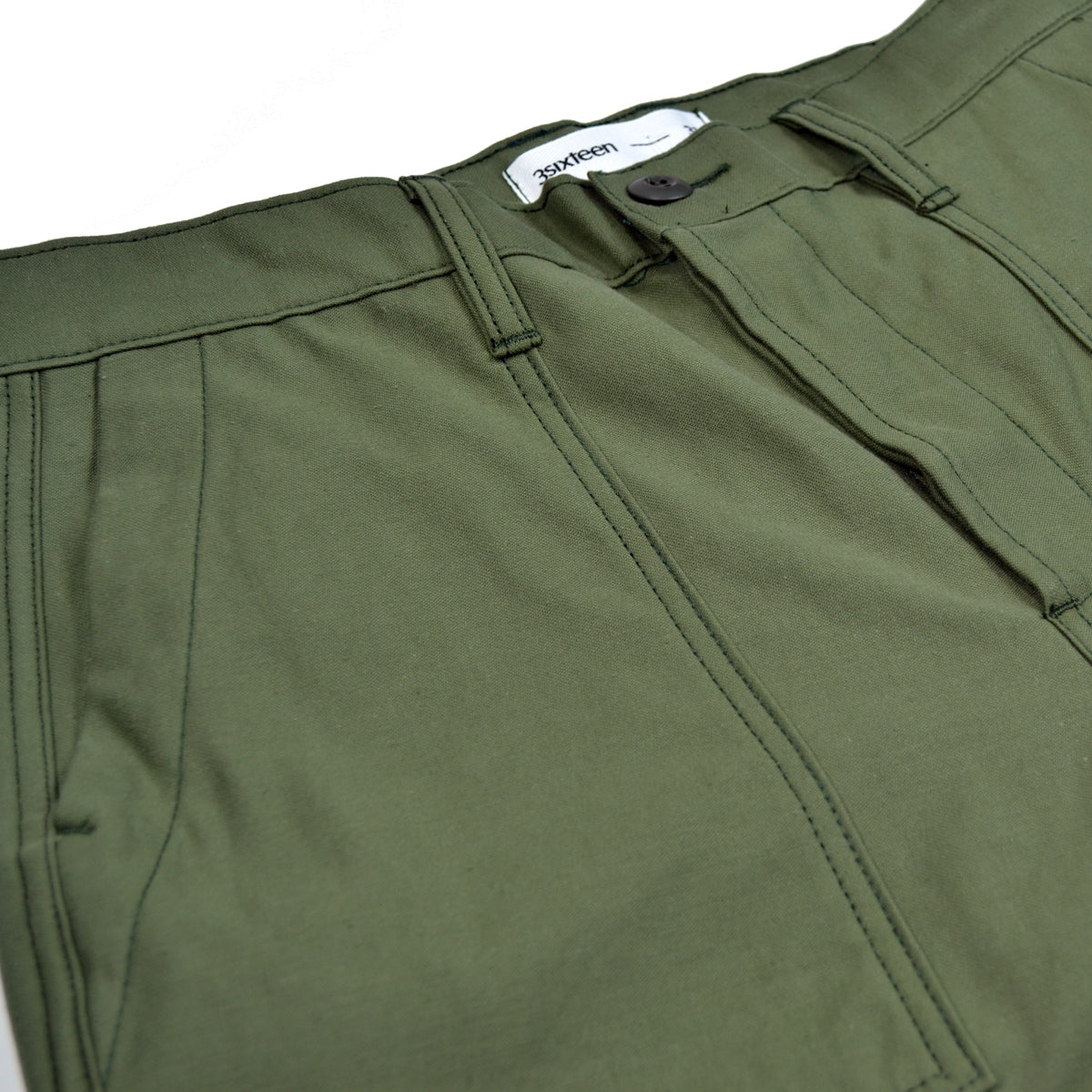 3SIXTEEN FATIGUE PANTS - OLIVE BACK SATIN – Reserve Supply Company