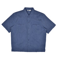 SHORT SLEEVE WORK SHIRT - BLUE PIGMENT DYE