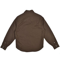 SNAP WESTERN SHIRT - MOCHA GARMENT DYE