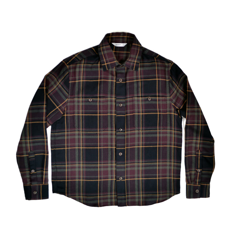 3SIXTEEN UTILITY FLANNEL - BLACK/OLIVE/PLAID