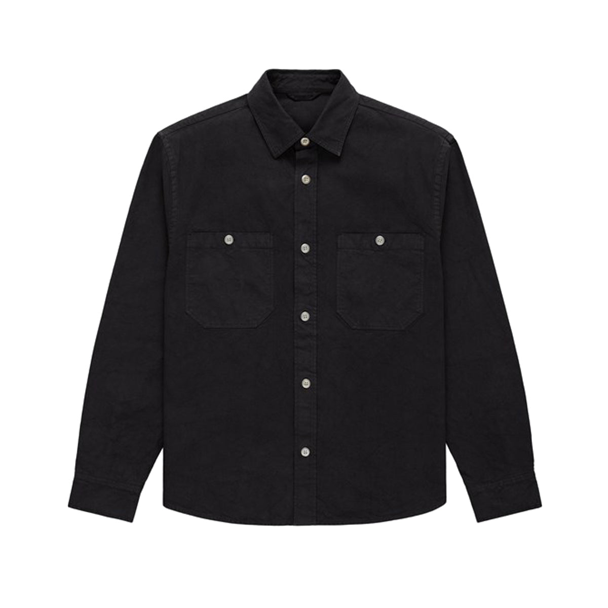 3SIXTEEN UTILITY SHIRT - BLACK STONEWASHED CANVAS