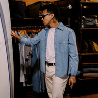 UTILITY SHIRT CHAMBRAY - WASHED INDIGO