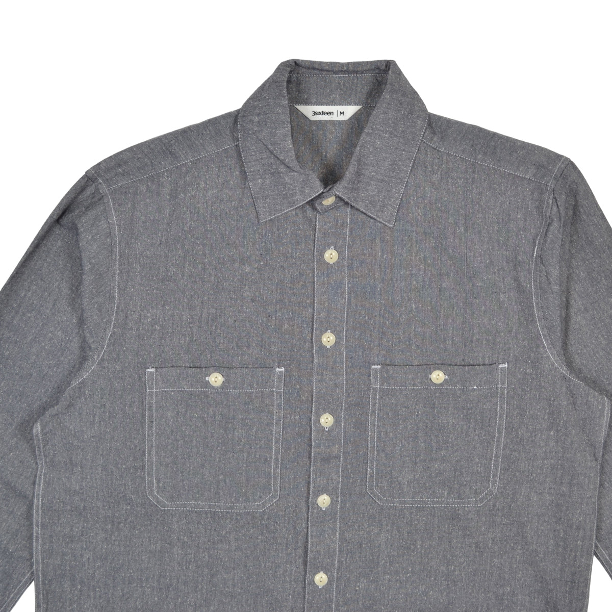 UTILITY SHIRT CHAMBRAY - HANDLOOM SILK KHAKI