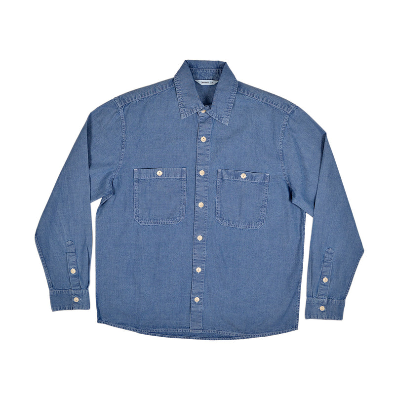 3SIXTEEN UTILITY SHIRT CHAMBRAY - INDIGO