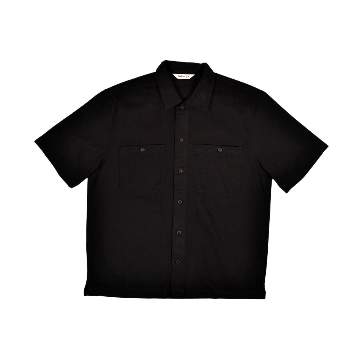 3SIXTEEN WORKSHIRT COTTON TWILL - BLACK