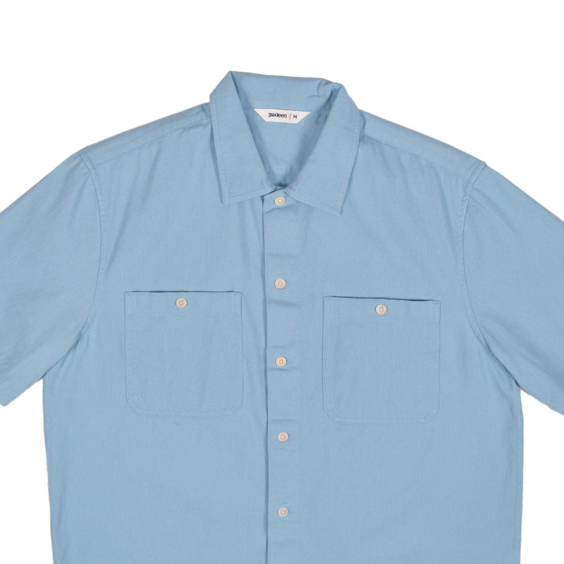 3SIXTEEN WORKSHIRT COTTON TWILL - POWDER BLUE