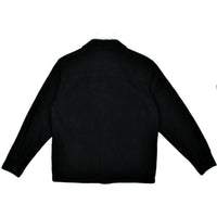 ALDRED OVERSHIRT COTTON LINEN - BLACK