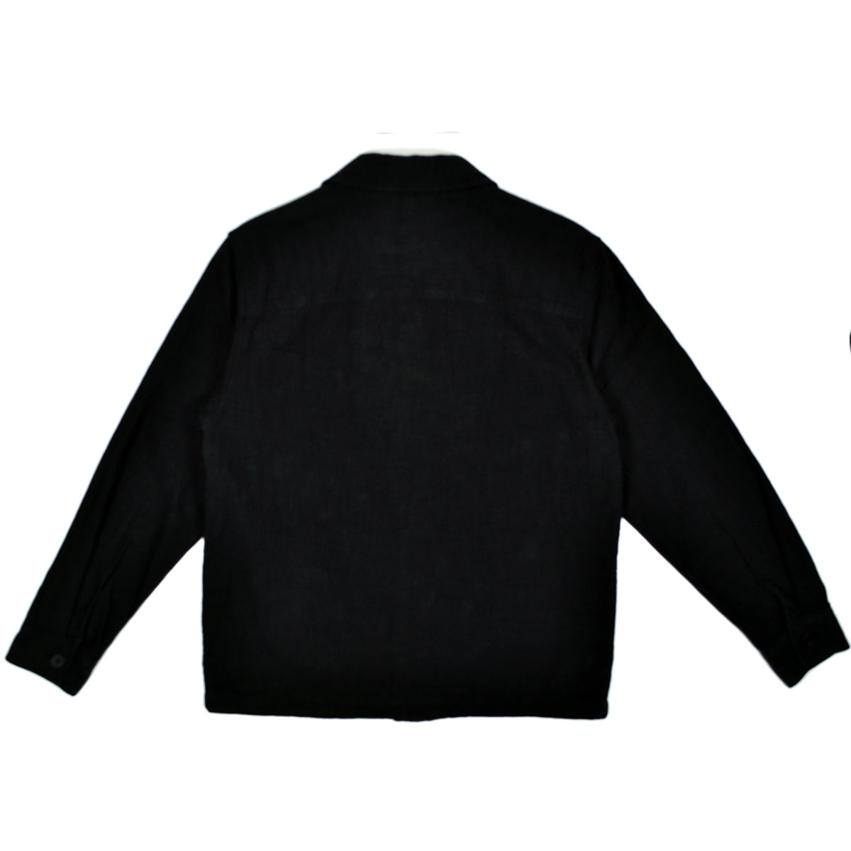 ALDRED OVERSHIRT COTTON LINEN - BLACK