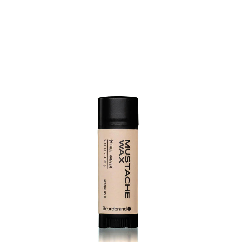 Beardbrand Mustache Wax stick on a white background