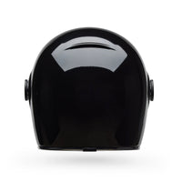 Black motorcycle helmet on a white background