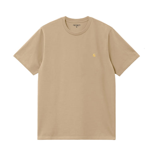 CARHARTT WIP CHASE S/S T-SHIRT - SABLE / GOLD