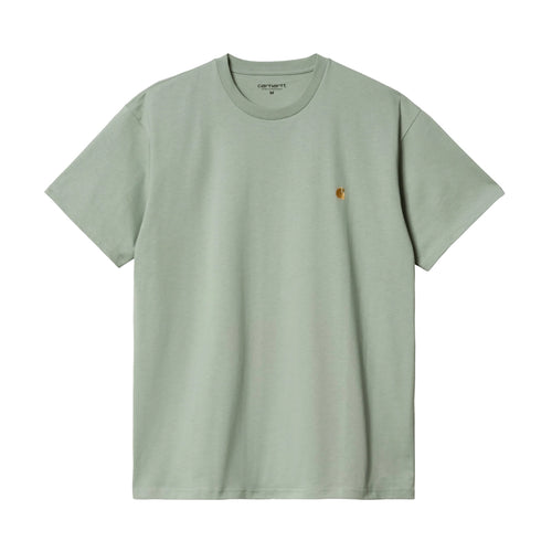 CARHARTT WIP CHASE S/S T-SHIRT - GLASSY TEAL / GOLD