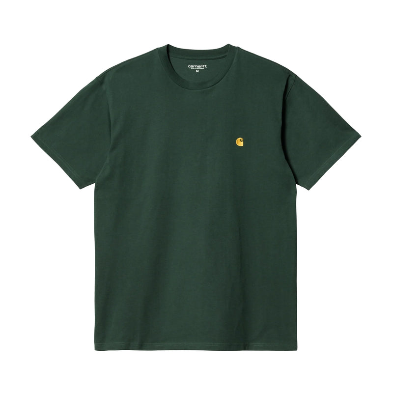 3SIXTEEN CHASE S/S T-SHIRT - DISCOVERY GREEN/GOLD