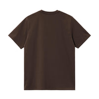 Brown t-shirt on a white background