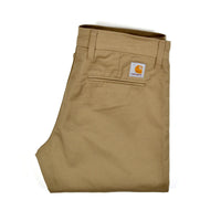 CARHARTT WIP LAMAR STRETCH TWILL PANT - LEATHER