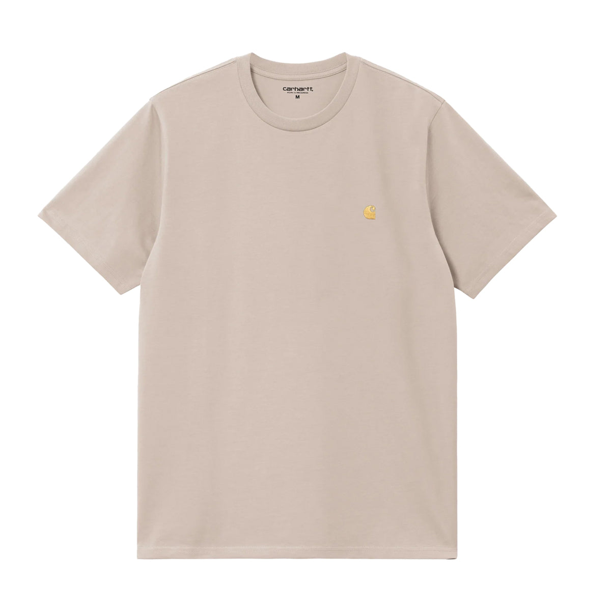 CARHARTT WIP CHASE S/S T-SHIRT - DUSKY BEIGE / GOLD