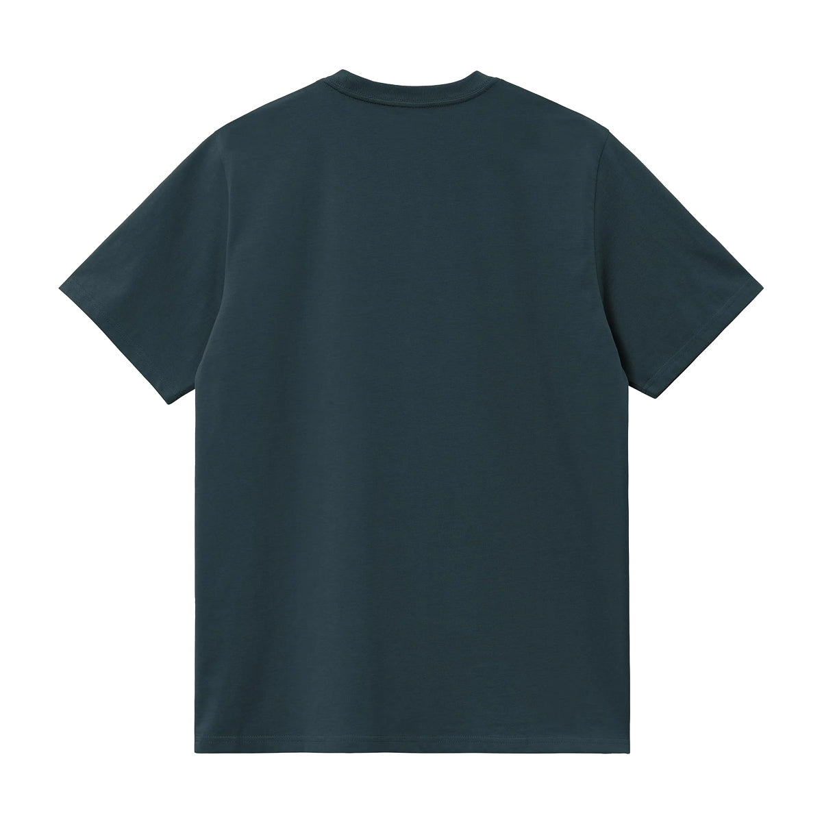 Plain dark green t-shirt on a white background