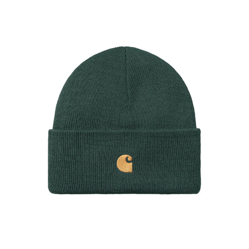 CARHARTT WIP CHASE BEANIE - DISCOVERY GREEN / GOLD