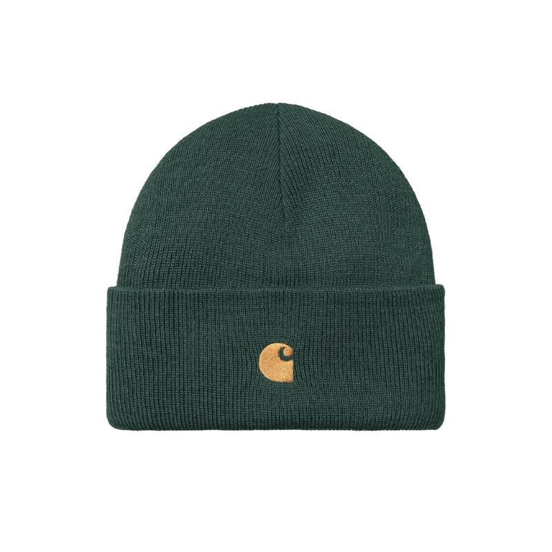 CARHARTT WIP CHASE BEANIE - DISCOVERY GREEN / GOLD