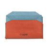 CRAIGHILL BATTEN CARD WALLET - ORANGE/SKY