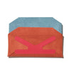 CRAIGHILL BATTEN CARD WALLET - ORANGE/SKY