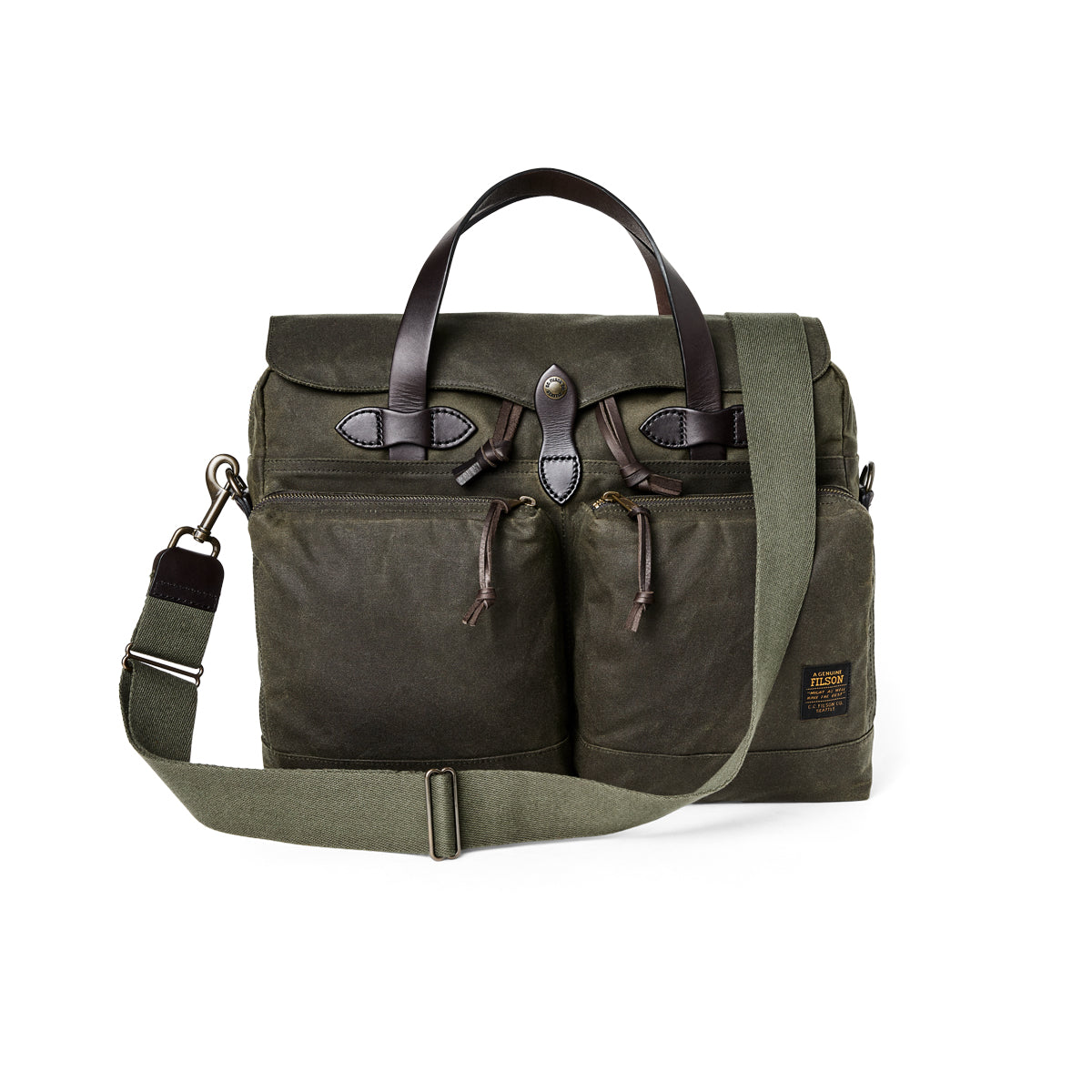 24-HOUR TIN CLOTH BRIEFCASE - OTTER GREEN