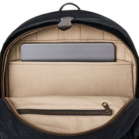Backpack interior with a laptop compartment