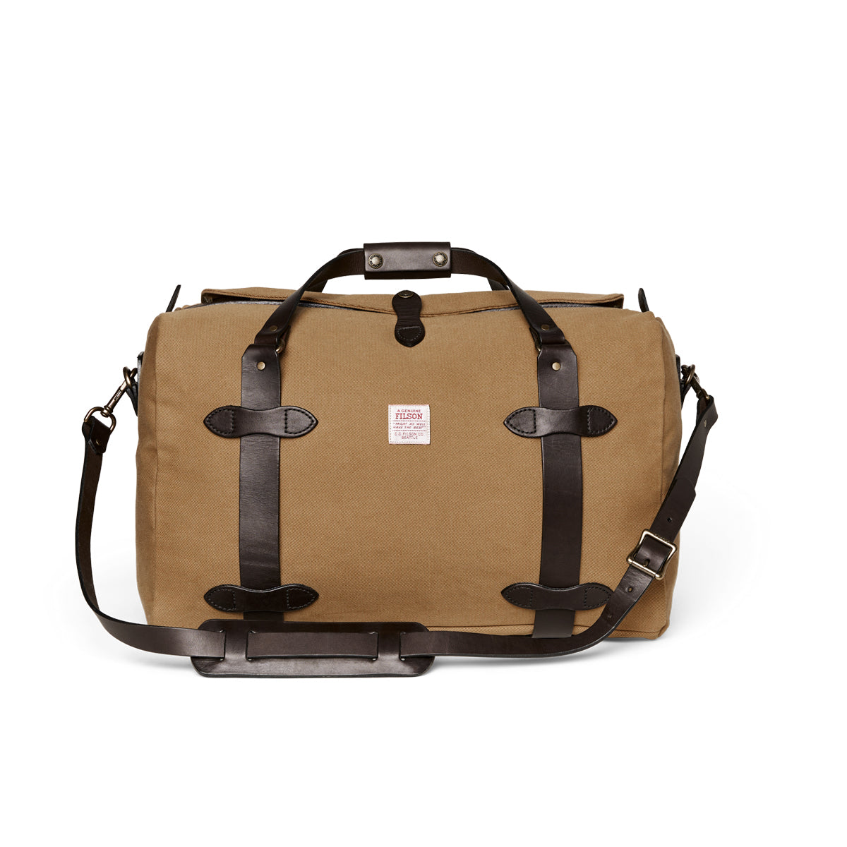 使用級✨FILSON RUGGED TWILL DUFFLE BAGタン　レザー FILSON MEDIUM RUGGED TWILL DUFFLE BAG - TAN – Reserve Supply Company
