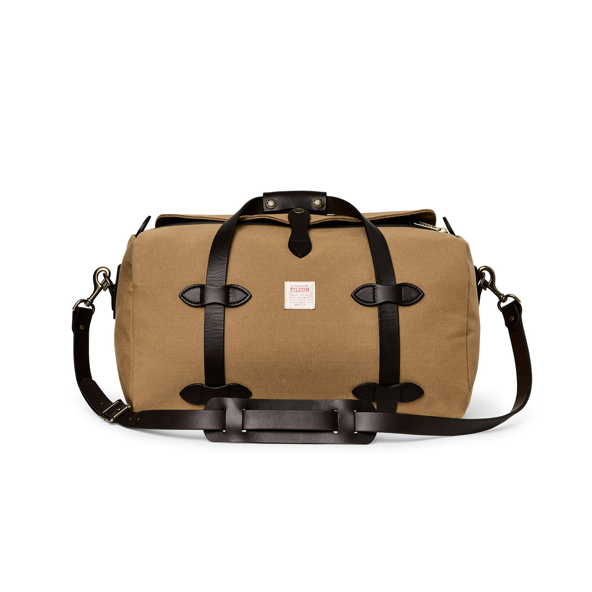 SMALL RUGGED TWILL DUFFLE BAG - TAN