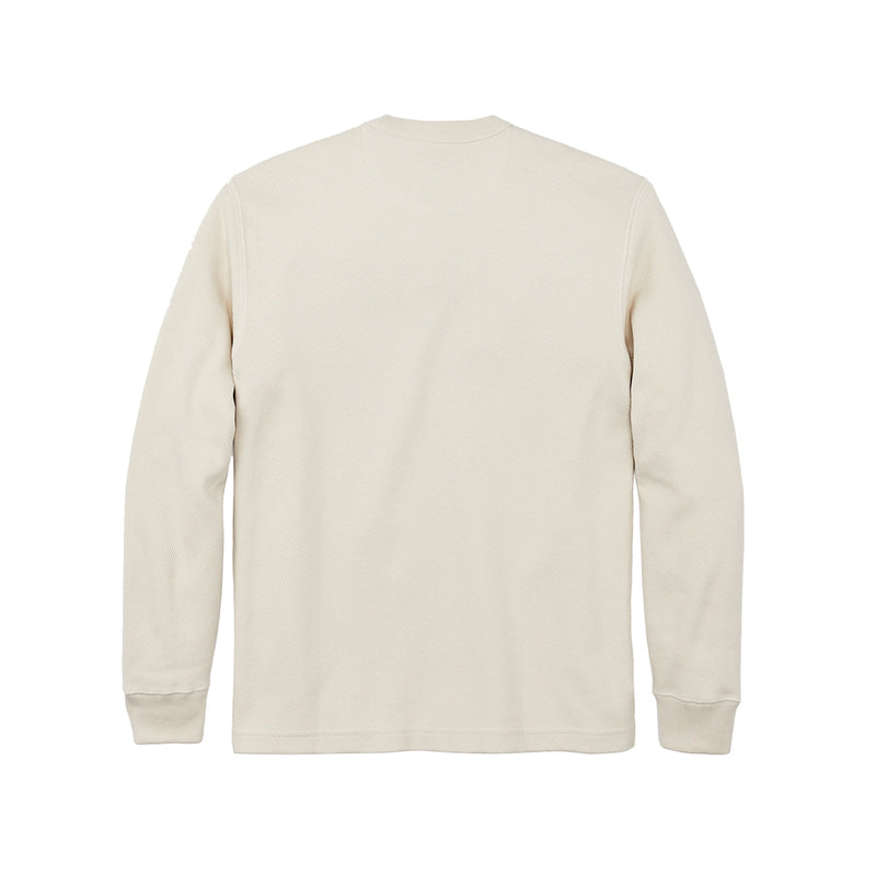 FILSON WAFFLE KNIT THERMAL CREW - SAND