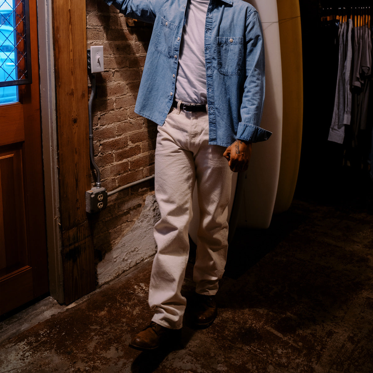 1101 - STRAIGHT ECRU SELVEDGE