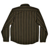 Striped shirt with a collar on a white background