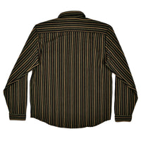 Striped shirt with a collar on a white background